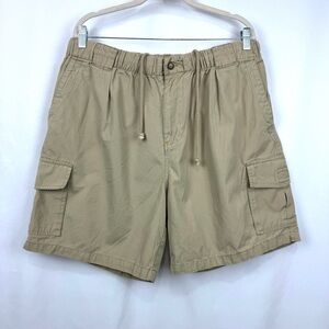 Big Dogs 100% Cotton Tan 7” Cargo Shorts Men’s Sz XL Casual Adjustable Waist NEW